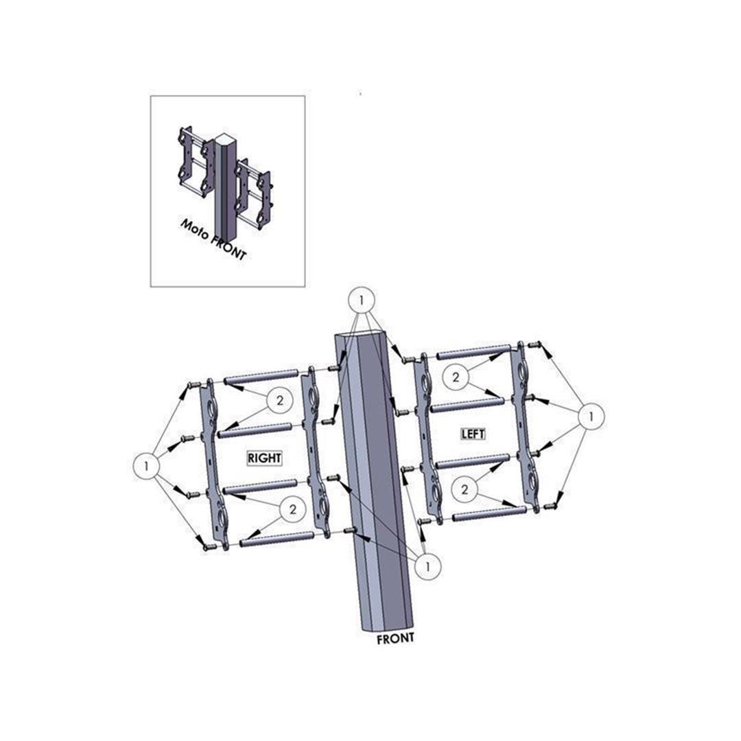 ZAP Radiator Guard SHERCO SE 250/300 2T 12-16 Sonstige Kühlerverstärkungen ZAP-Technix-Shop