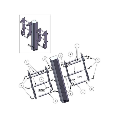 ZAP Kühlerschutz für KTM EXC-F 17-19 Husqvarna FE 17-19 mit Lüfter KTM / Husqv. Kühlerverstärkung ZAP-Technix-Shop