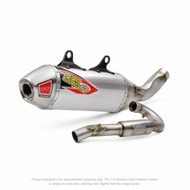 Pro Circuit T-6  Stainless Steel System KTM SX-F 250 19-22 SS/AL KTM 4T Komplett Anlage ZAP-Technix-Shop