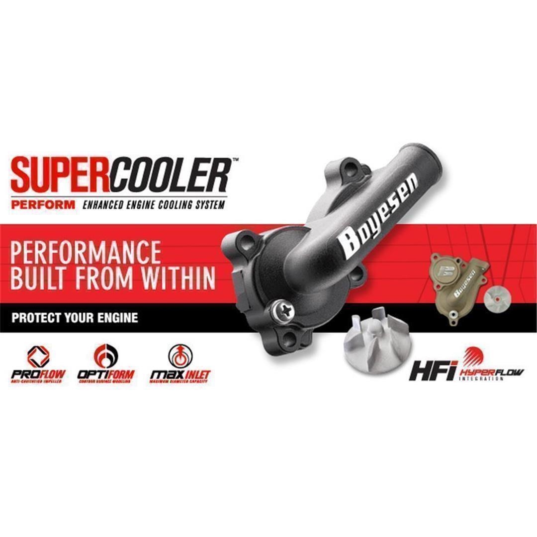 Boyesen SUPERCOOLER Wasserpumpendeckel und Impellerkits Yamaha YZ 250F 19- Magnesium Boyesen SUPERCOOLER ZAP-Technix-Shop