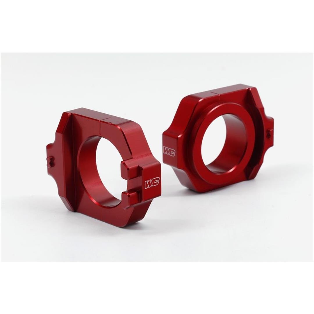 Works Connection ELITE Achsenblöcke Honda CRF Rot Zulauf ZAP-Technix-Shop