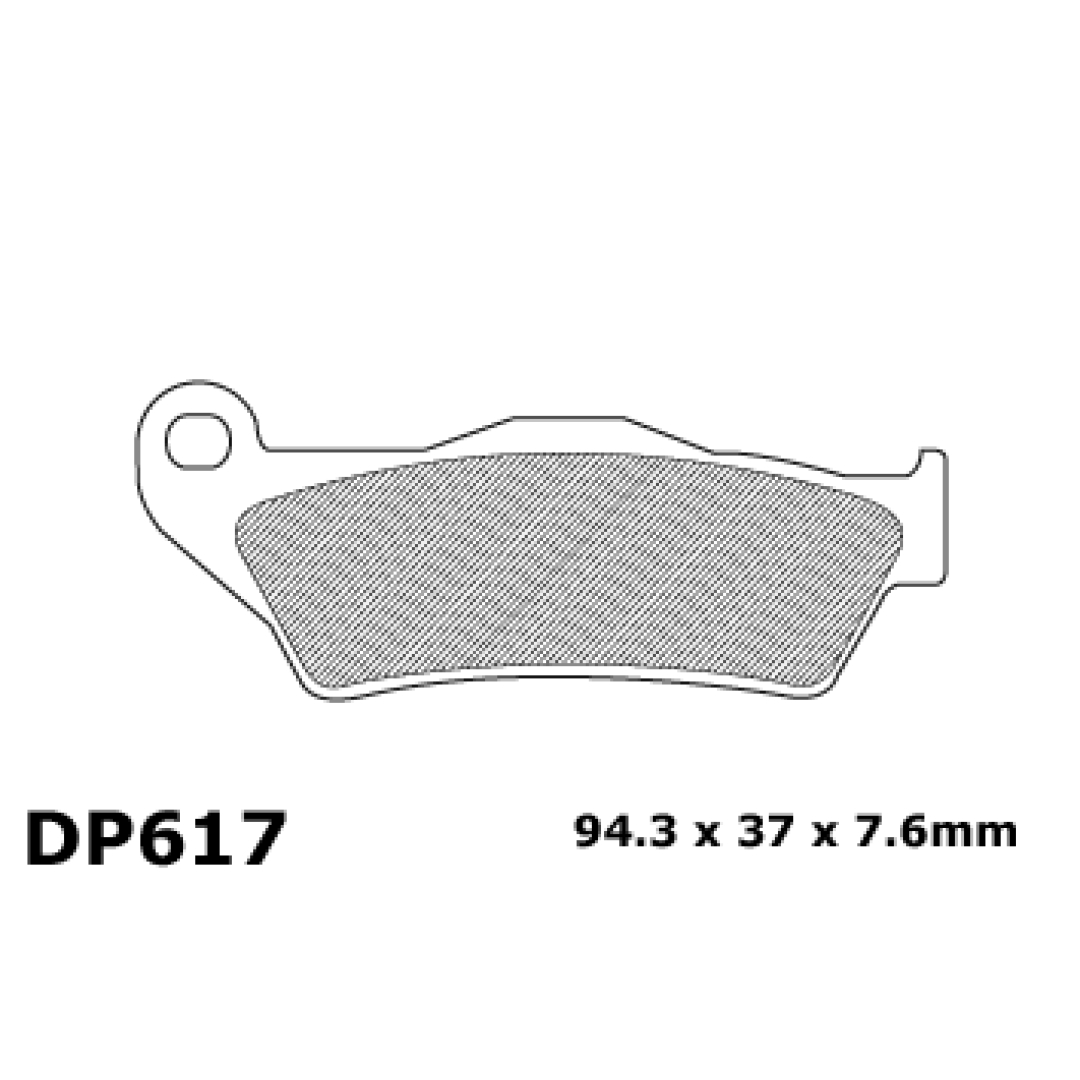 DP Bremsbeläge vorne Brembo, KTM 92-, Husqvarna, Husaberg, TM, Sherco Bremsbeläge ZAP-Technix-Shop