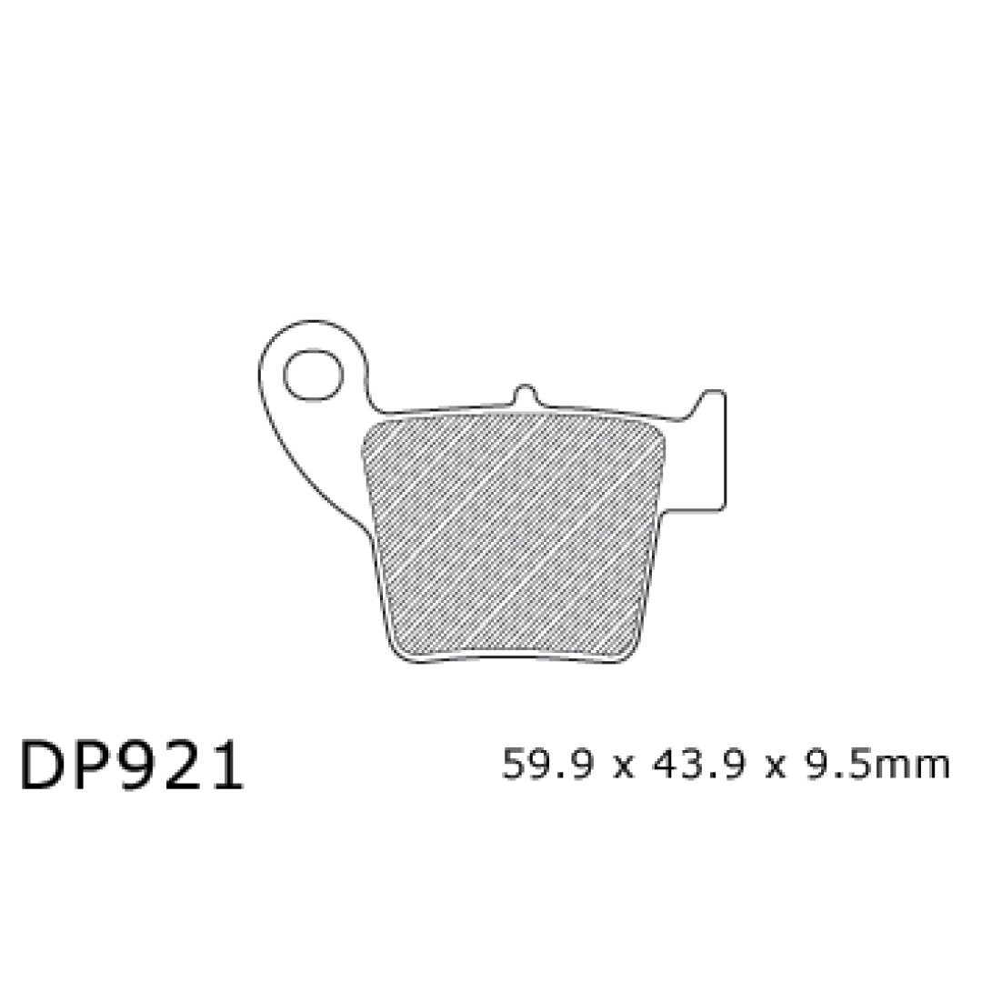 DP Brakes Bremsbeläge hinten Honda CR(F) 02- Bremsbeläge ZAP-Technix-Shop