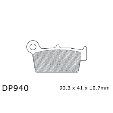 DP Brakes Bremsbeläge hinten Yamaha YZ(F) 03- / KXF 04- / RM(Z) 04- Bremsbeläge ZAP-Technix-Shop