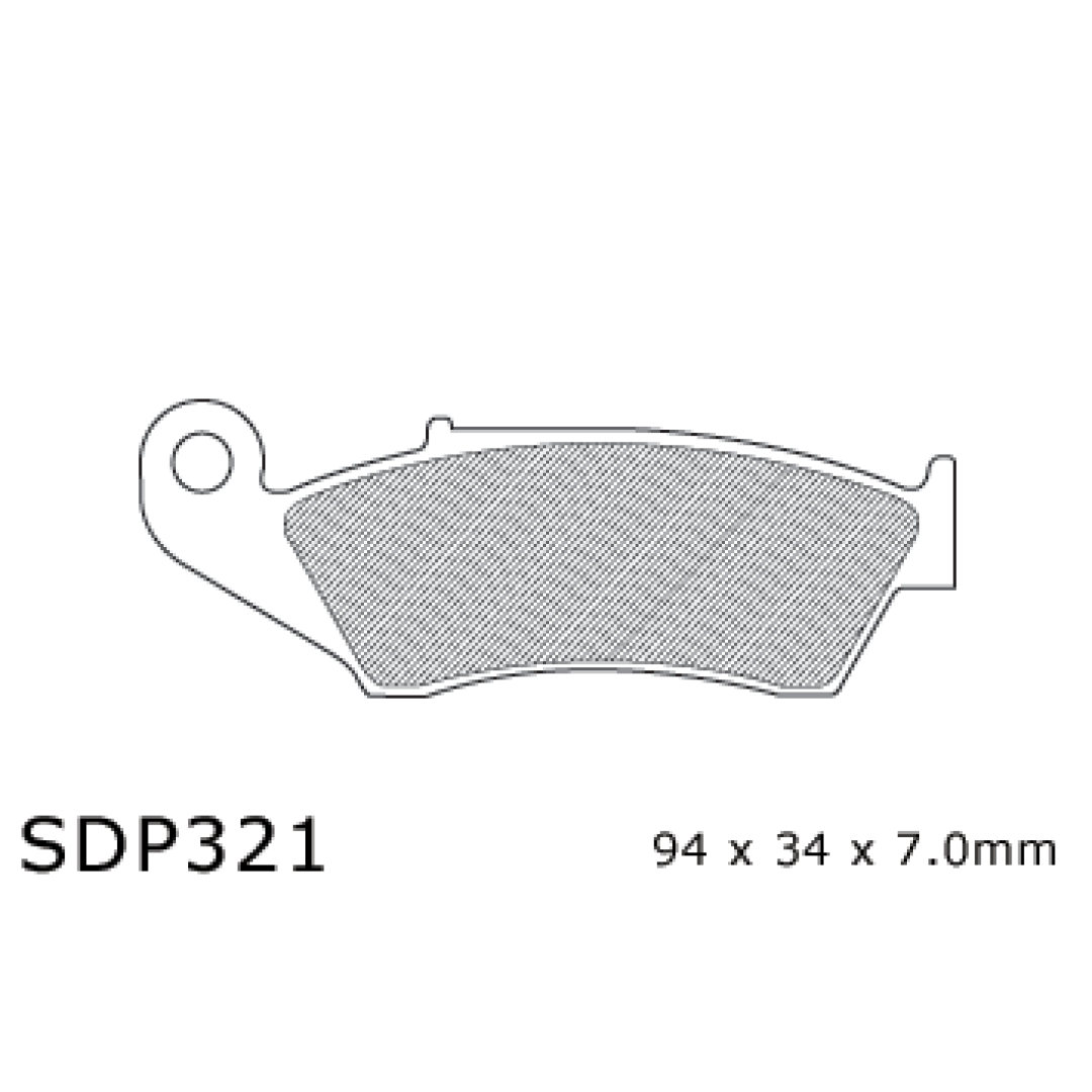 DP PRO-MX Bremsbeläge vorne Nissin Honda CR(F) 96- / Kawasaki KX(F) 94- / Suzuki RM(F) 96- / Yamaha YZ(F) 97-2007 Bremsbeläge ZAP-Technix-Shop