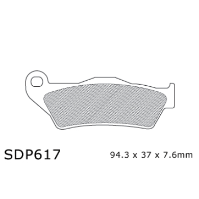 DP PRO-MX Bremsbeläge vorne Brembo, KTM 92-, Husqvarna, Husaberg, TM, Sherco Bremsbeläge ZAP-Technix-Shop