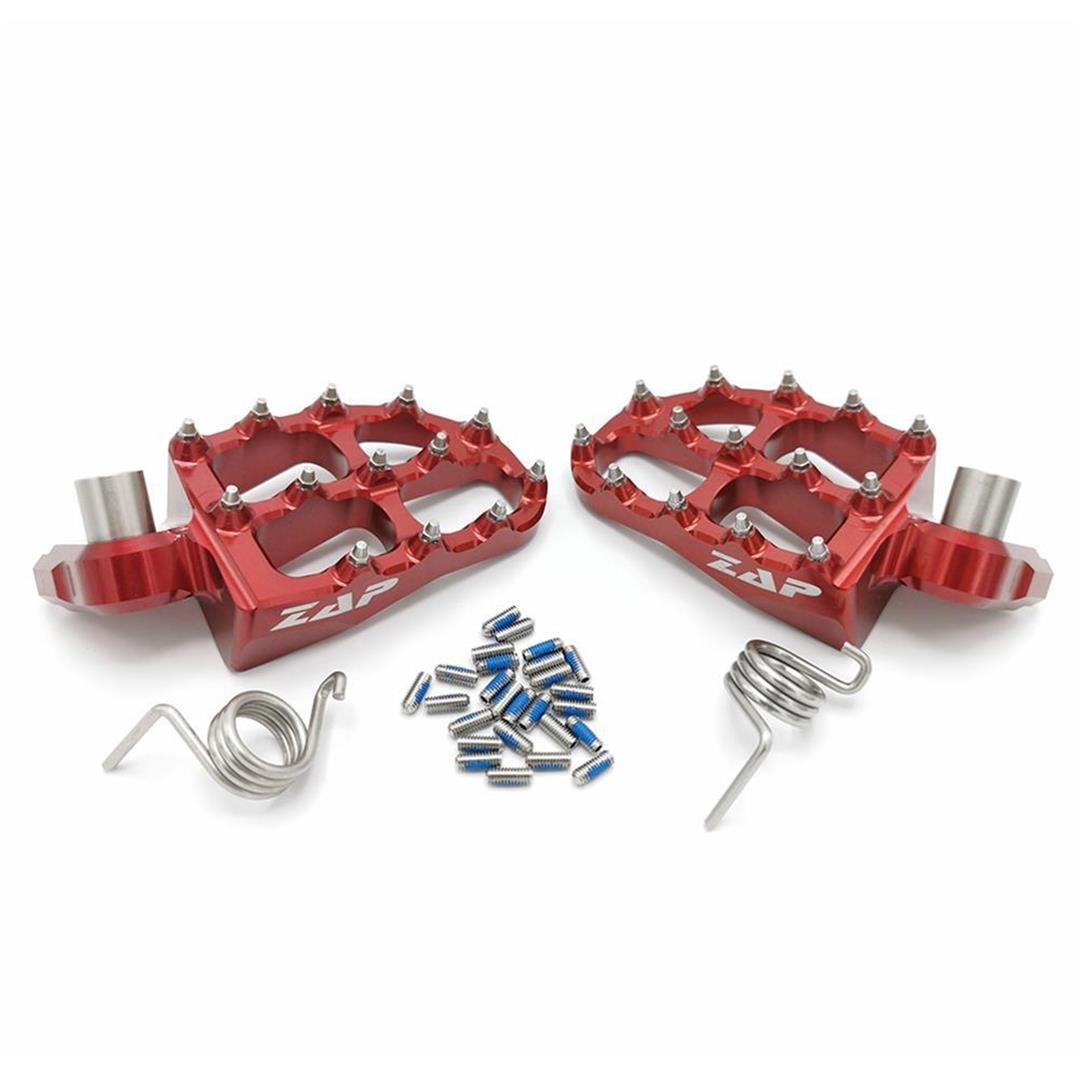 ZAP E-Peg Fußrasten für Yamaha, GasGas, KTM/HSQ -16, Fantic Rot KTM Fußrasten ZAP-Technix-Shop