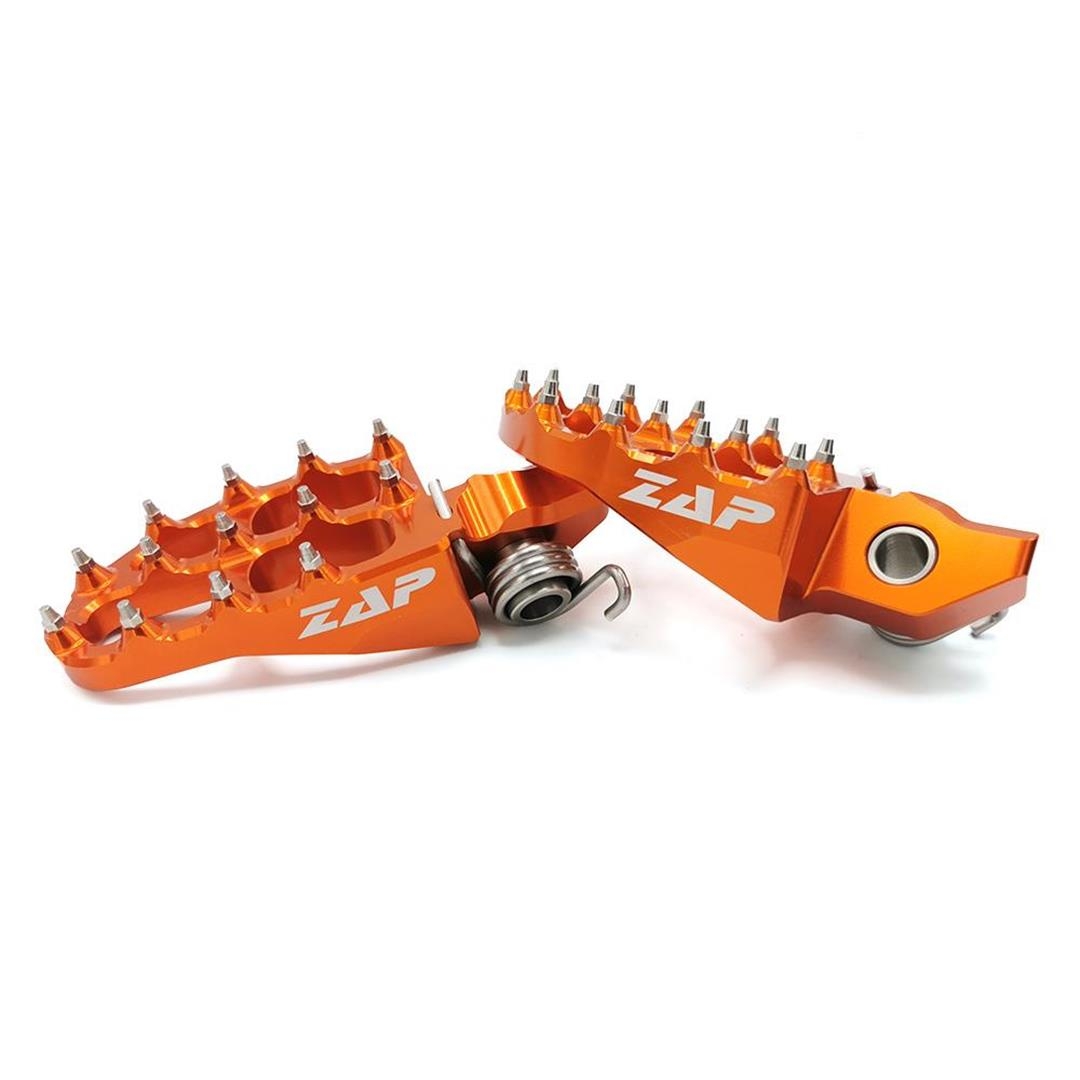 ZAP E-Peg Fußraste für KTM SX/F 16-22, EXC 17-23 Orange Husqvarna Fußrasten ZAP-Technix-Shop