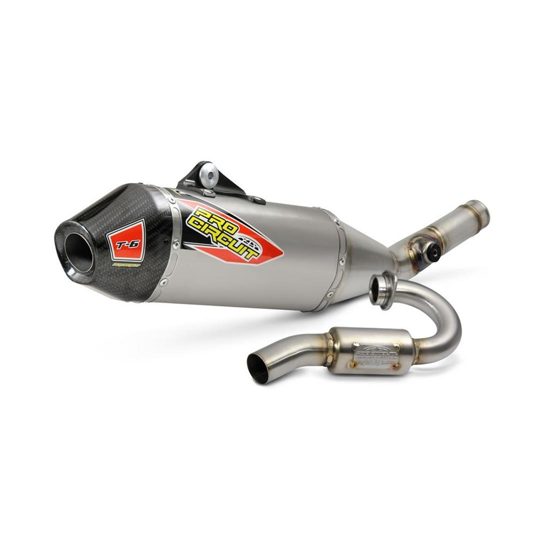 Pro Circuit T-6 GP System Kawasak KX 250 21- SS/Ti/CR Kawasaki 4T Komplett Anlage ZAP-Technix-Shop