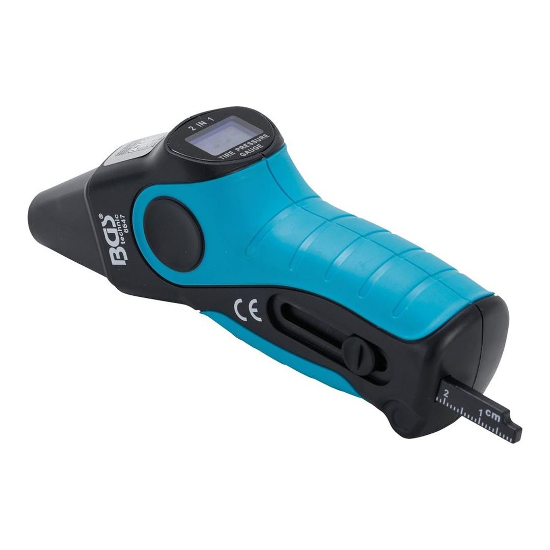 Digitaler Reifendruckprüfer & Reifenprofil-Messschieber | 2-IN-1 Enduro Reifen ZAP-Technix-Shop