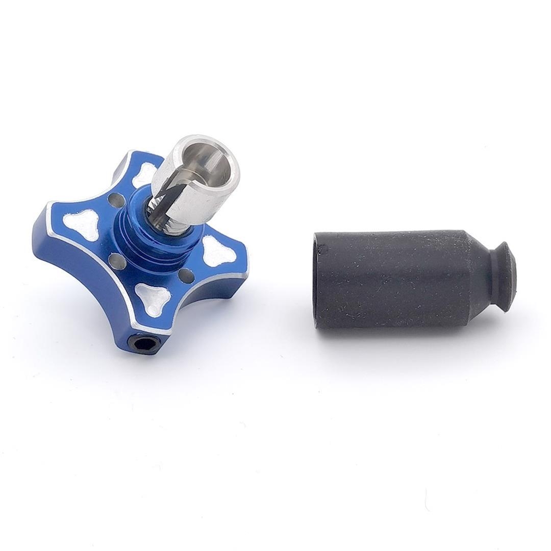 Ersatz Schnellverstellung mit Schraube blau V2 Serie ZAP-Technix-Shop