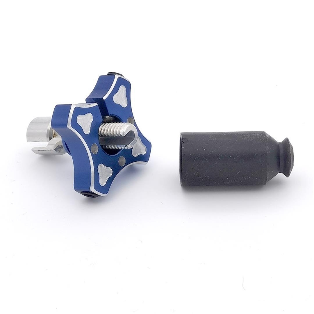 Ersatz Schnellverstellung mit Schraube blau V2 Serie ZAP-Technix-Shop