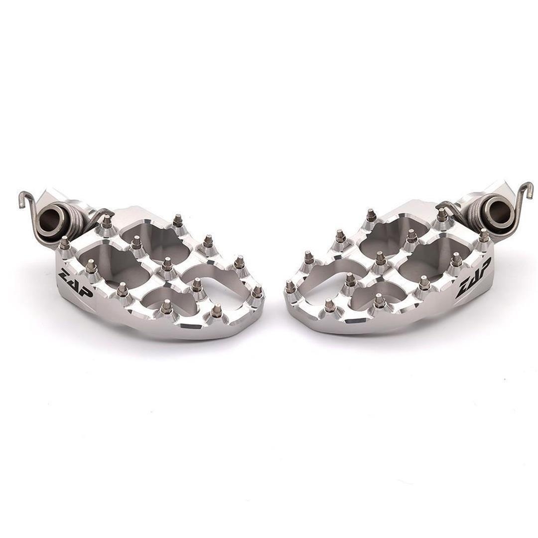 ZAP E-Peg Fußraste für KTM SX/F 16-22, EXC 17-23, Husqvarna TC/FC 16-22, TE/FE 17-23, GasGas MC/EC 2021- Silber Husqvarna Fußrasten ZAP-Technix-Shop