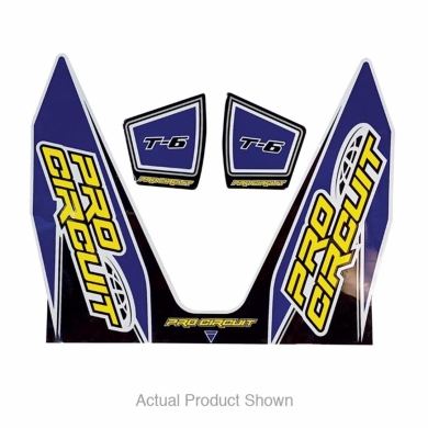 Pro Circuit Auspuffsticker T-6 Dunkel Blau 4T Schalldämpfer Teile ZAP-Technix-Shop