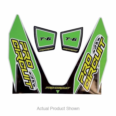 Pro Circuit Auspuffsticker T-6 Grün 4T Schalldämpfer Teile ZAP-Technix-Shop