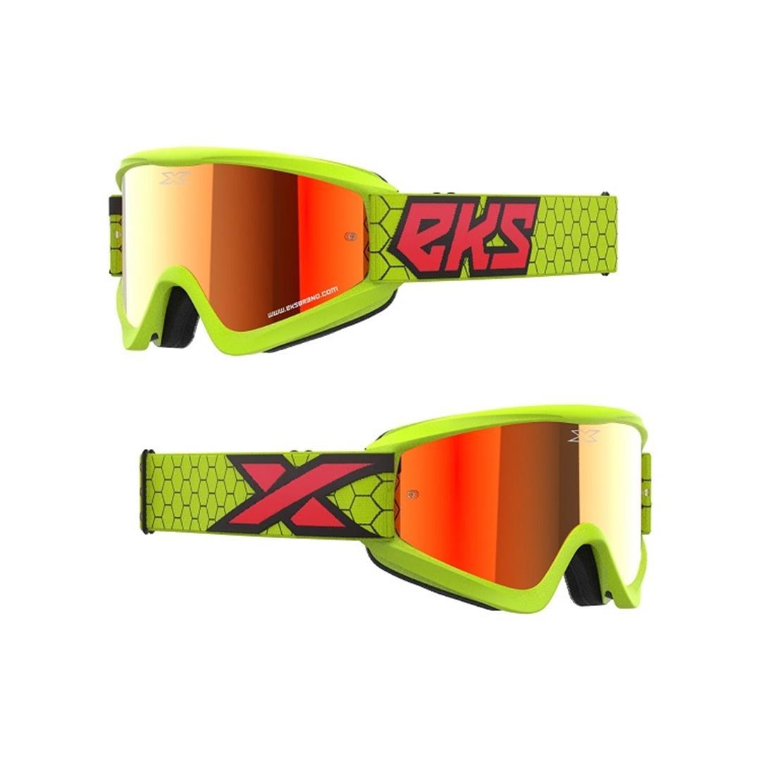 EKS GOX Brille verspiegelt Flo Yellow/Black/Fire EKS GOX ZAP-Technix-Shop