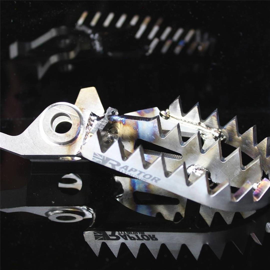 Raptor Titan MX Fußrasten Honda CRF 250/450 2002- Raptor Titanium ZAP-Technix-Shop