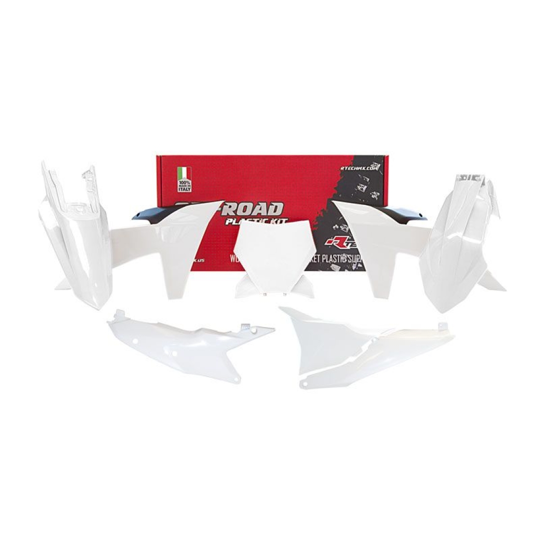 Rtech Plastikkit für KTM SX/SX-F 23- Weiß 6tlg RTech KTM Plastik-Kits ZAP-Technix-Shop