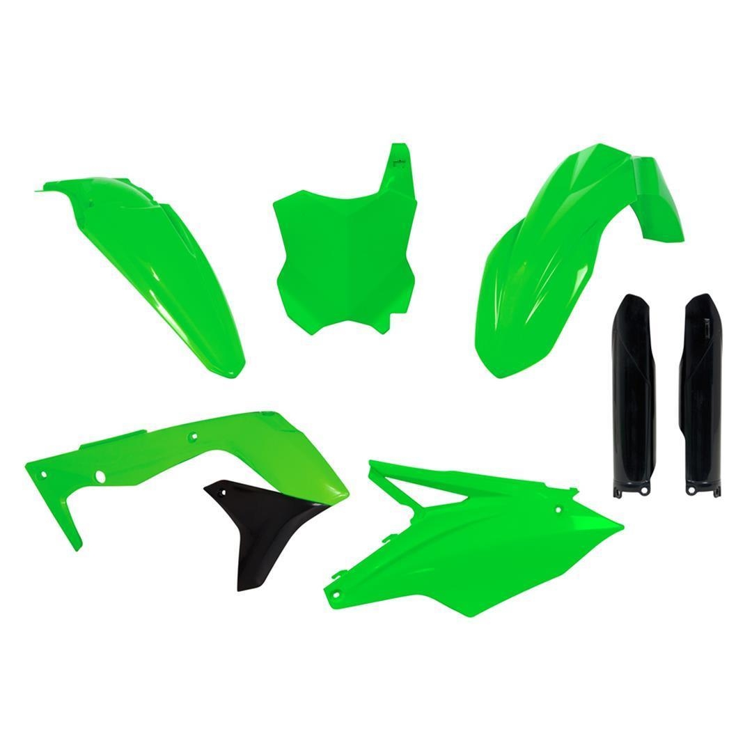 Rtech Plastikkit Kawasaki KXF 250 17-20  Neon Grün/Schwarz 6 tlg. Kawasaki Plastik-Kits ZAP-Technix-Shop