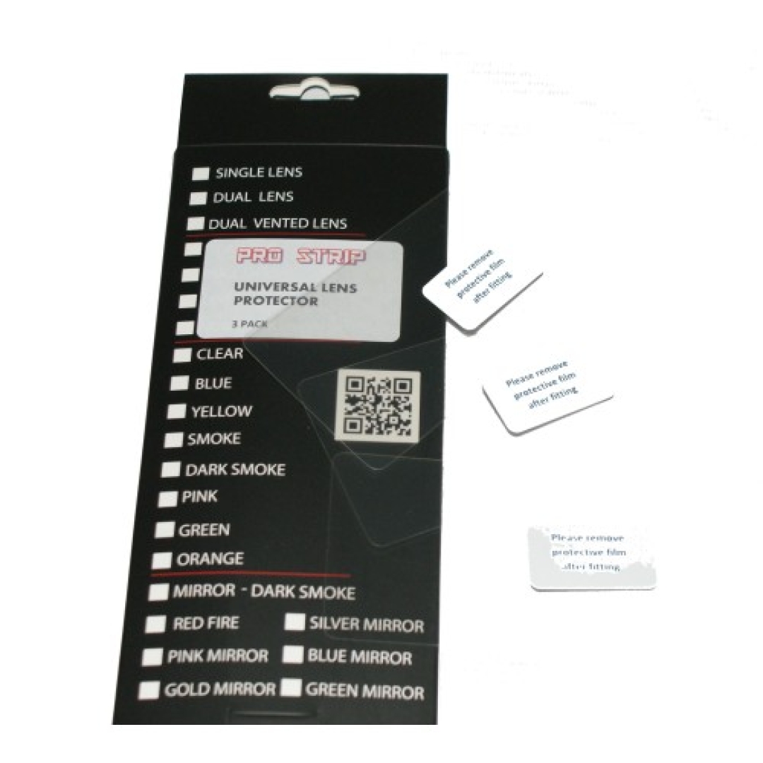 Pro Strip Brillenglas Folie 50mm 3 Pack Zulauf ZAP-Technix-Shop