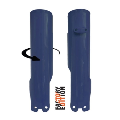 Rtech Factory Gabelprotektor für KTM SX/F 23- EXC 24-, Husqvarna TC/FC 24-, TE/FE 24- Blau RTech KTM Gabelschützer Rtech ZAP-Technix-Shop