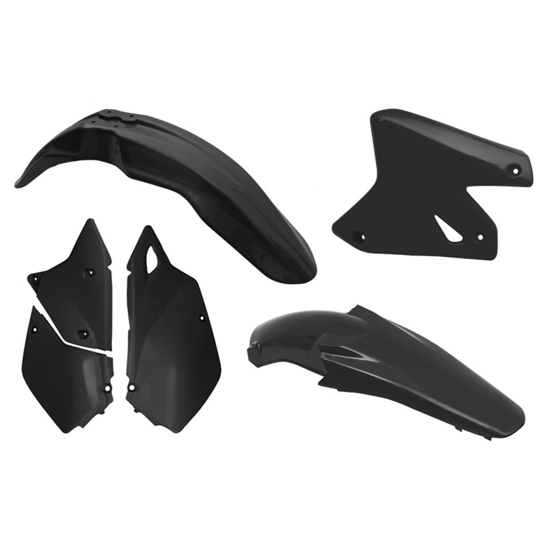 Rtech Plastikkit für Suzuki DRZ 400 2000-2009 Schwarz Zulauf ZAP-Technix-Shop
