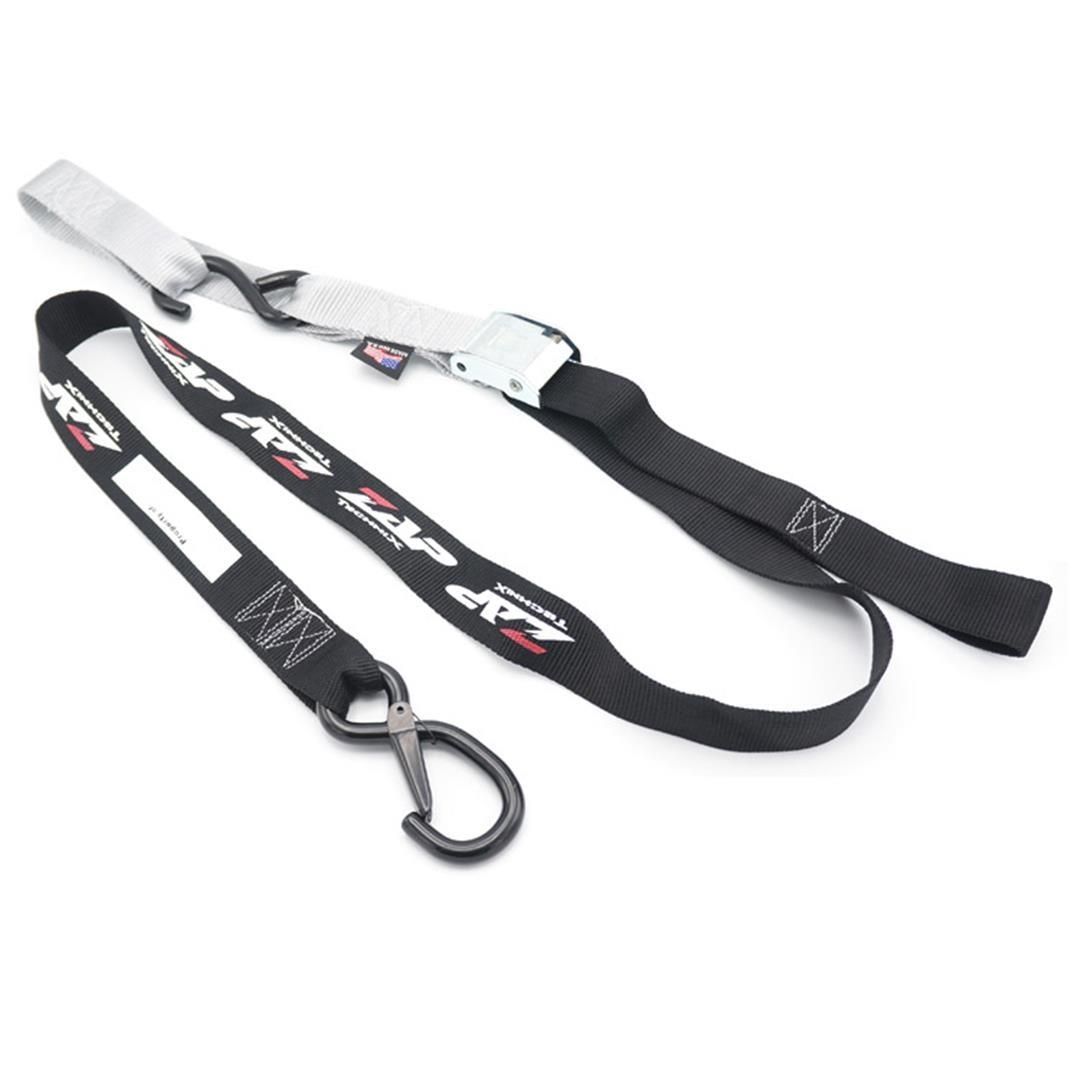 Spanngurte ZAP 2-teilig, 40mm breit, Soft Hook -Made in USA- Grau Zulauf ZAP-Technix-Shop