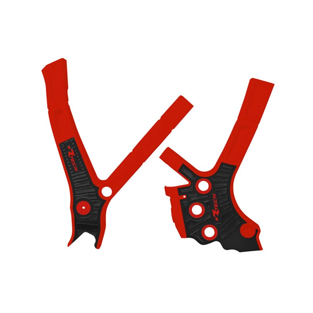 Rtech Grip Rahmenschützer für Fantic XX/XE 125/250/300 2021- Rot/Schwarz Zulauf ZAP-Technix-Shop