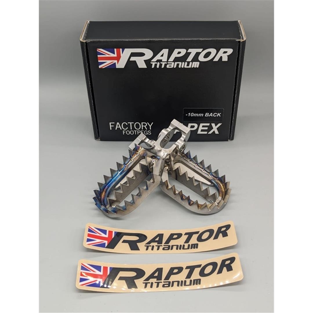 Raptor Titan MX Fußrasten für Stark Varg -10mm back Zulauf ZAP-Technix-Shop