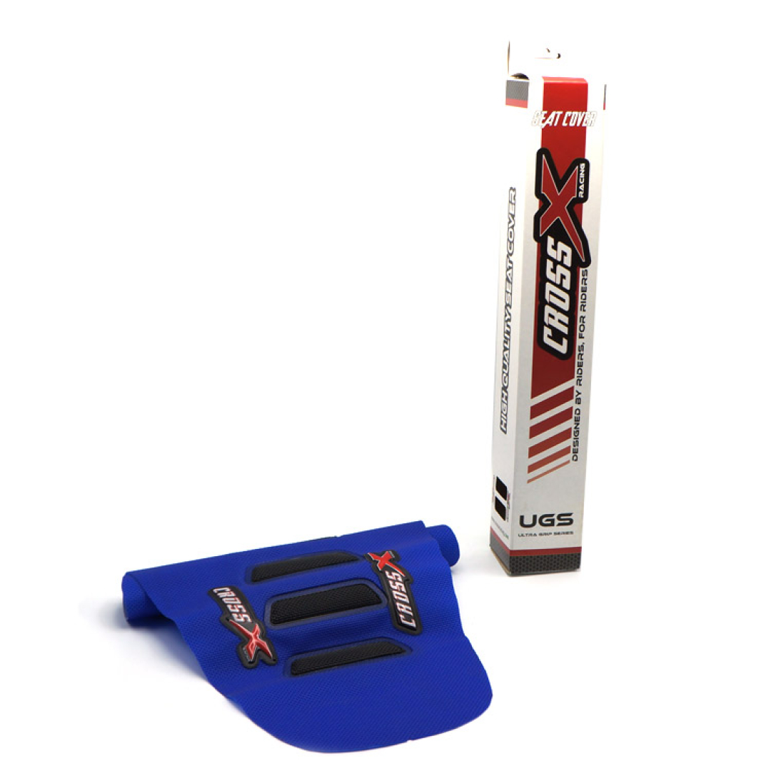 CrossX Sitzbezug UGS-WAVE Husqvarna TC/FC 19-22 TE/FE 20-23 Blau/Schwarz Zulauf ZAP-Technix-Shop