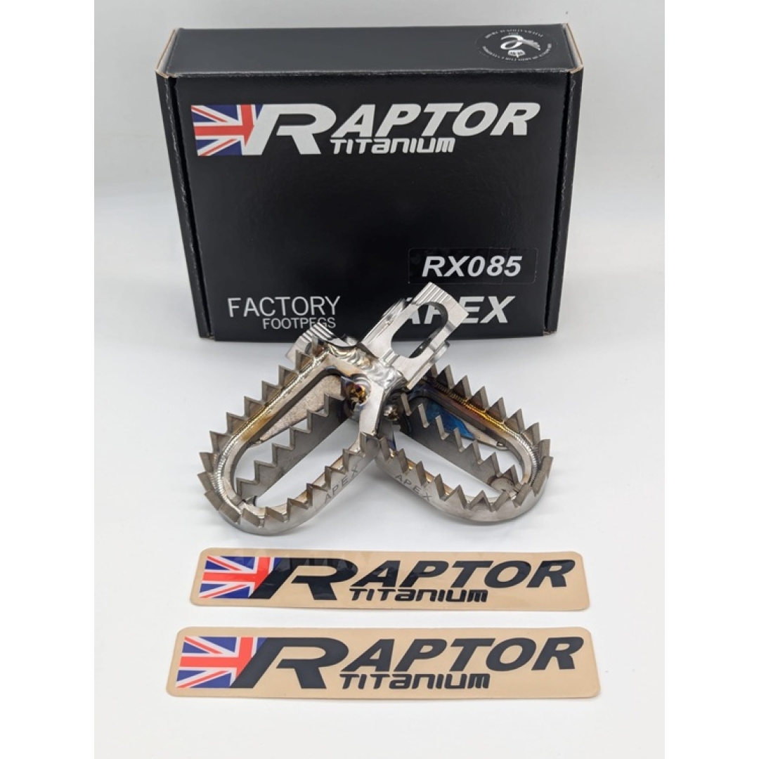 Raptor Titan MX Fußrasten für KTM SX , Husqvarna TC, GasGas MC 85 25- Zulauf ZAP-Technix-Shop