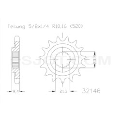 Motorritzel ( D ) Suzuki RMZ 450 13 Zähne Suzuki Motorritzel ZAP-Technix-Shop
