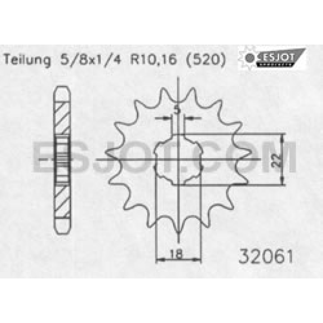 Motorritzel ( D ) Kawasaki KX 125 13Zähne Kawasaki Motorritzel ZAP-Technix-Shop