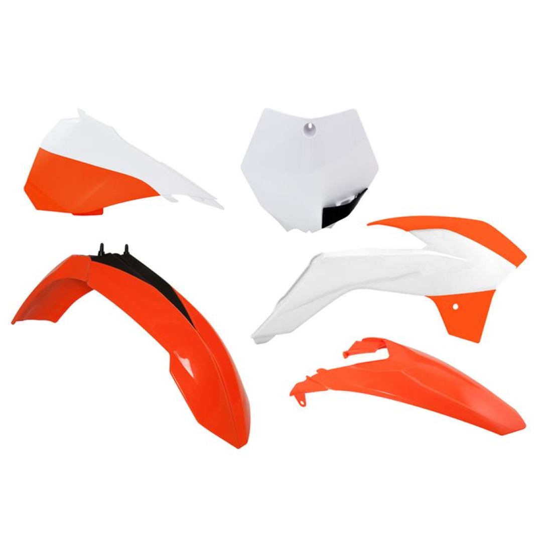 Rtech Plastikkit für KTM SX 85 13-17  Orange/Weiß 2015 OEM 5 tlg. RTech KTM Plastik-Kits ZAP-Technix-Shop
