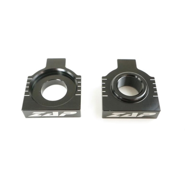 ZAP Achsenblöcke für KTM EXC 98-, SX(F) 98-12, HSQ 2014-, 20mm schwarz Achsblöcke ZAP-Technix-Shop
