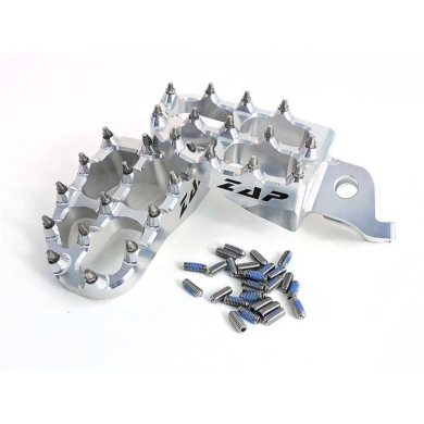 ZAP E-Peg Fußraste KXF 250 06- / 450 07- silber Kawasaki Fußrasten ZAP-Technix-Shop