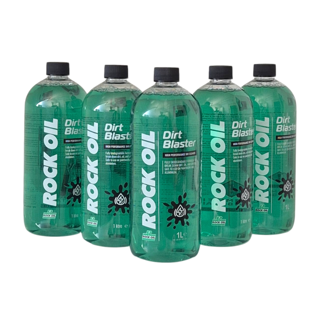 Rock Oil Dirt Blaster 5x 1 L – Hochwirksamer Reiniger für dein Offroad-Bike Pflegemittel ZAP-Technix-Shop